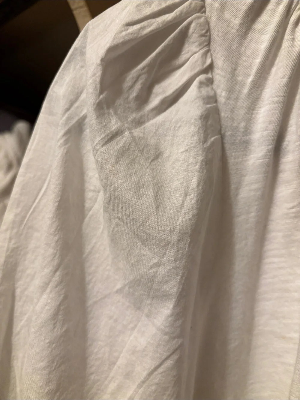 Old Navy Sz small White Puff Sleeve Peasant Top - Classic Women's Tee NWOT